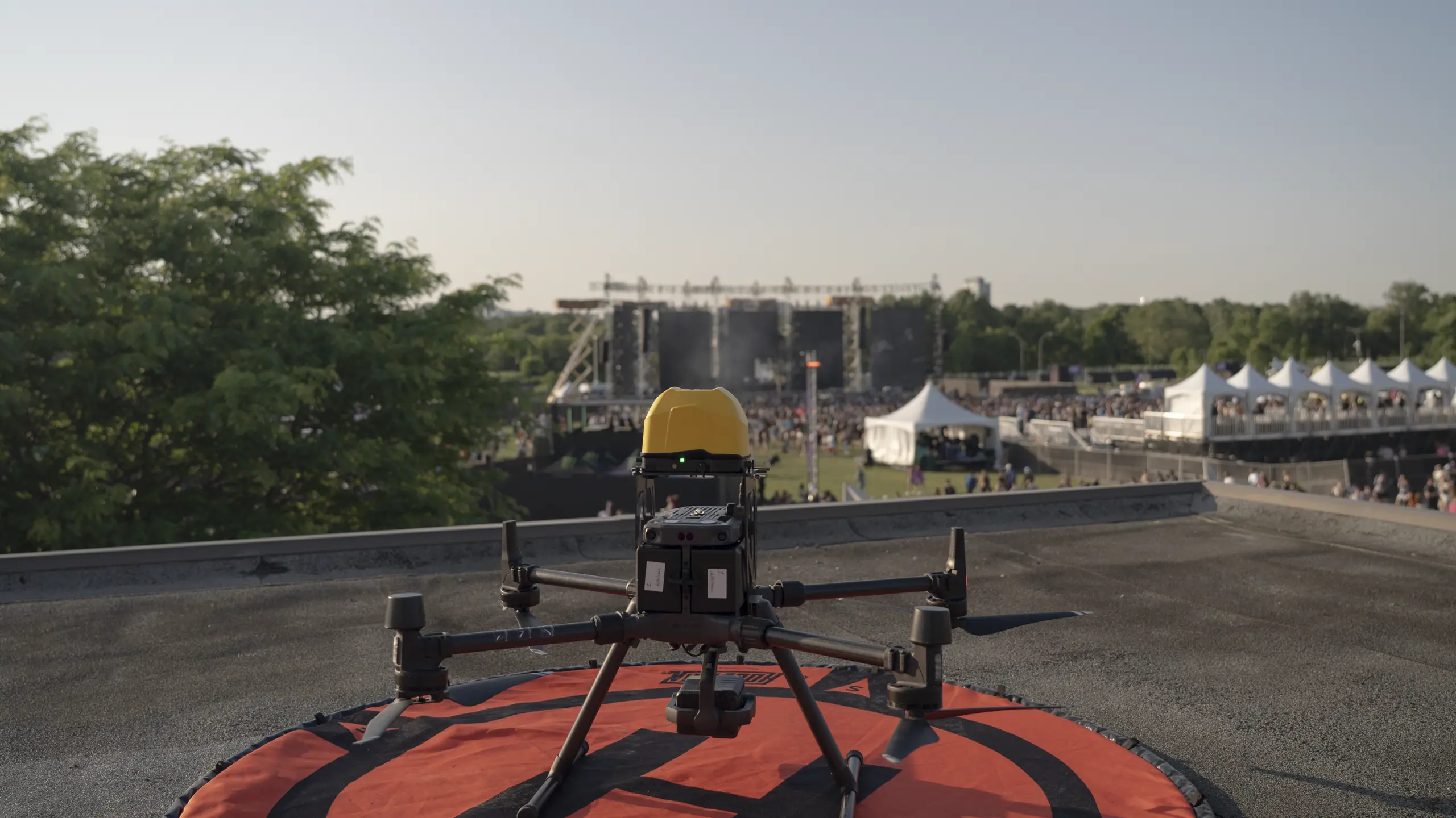 Drone deployed at Escapade 2025